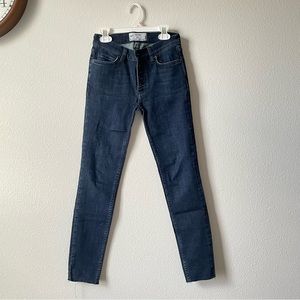 Free People Size 25 Dark Wash Skinny Jeans